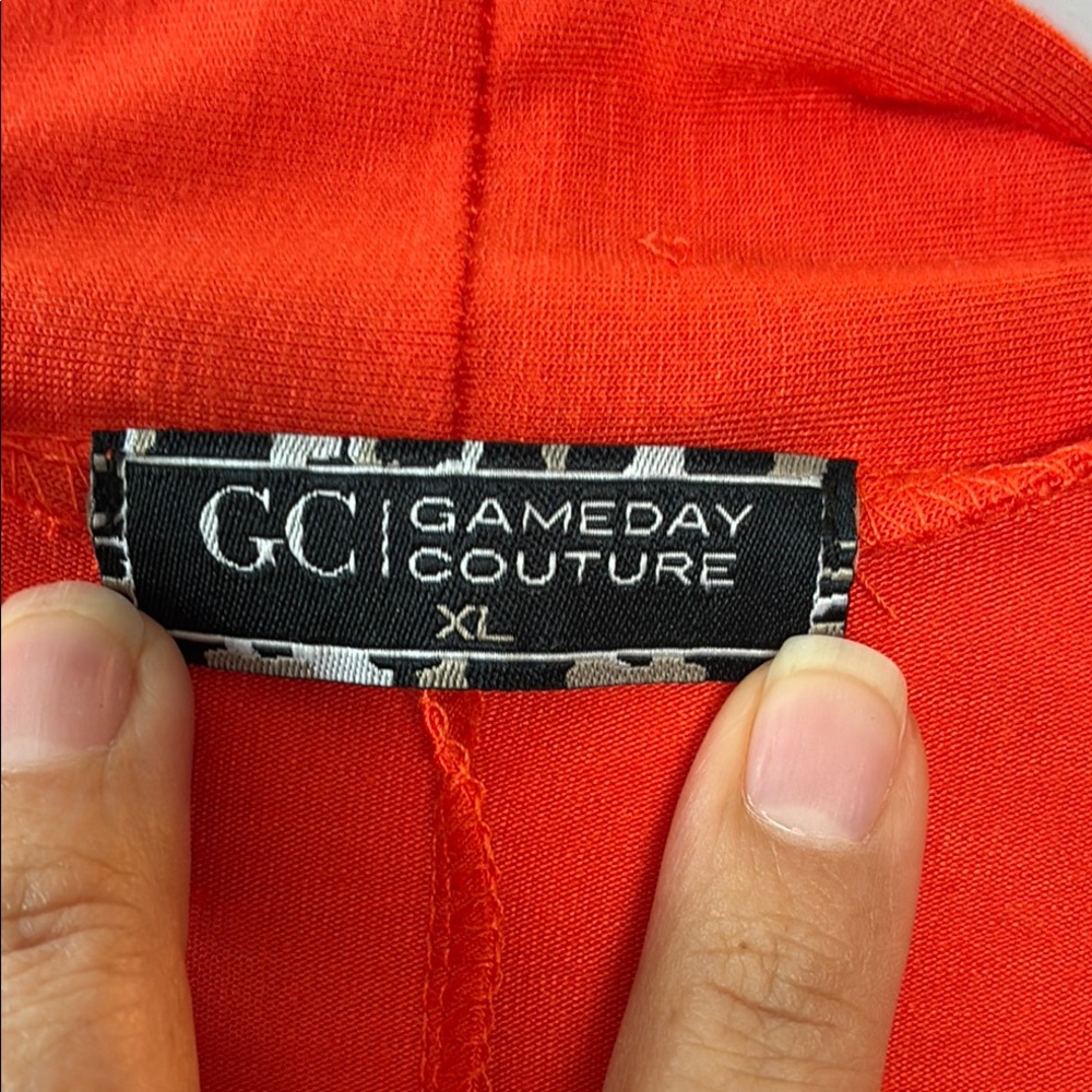 Longhorns Gameday Couture Women's Orange Open Cardigan - Picture 2 of 8